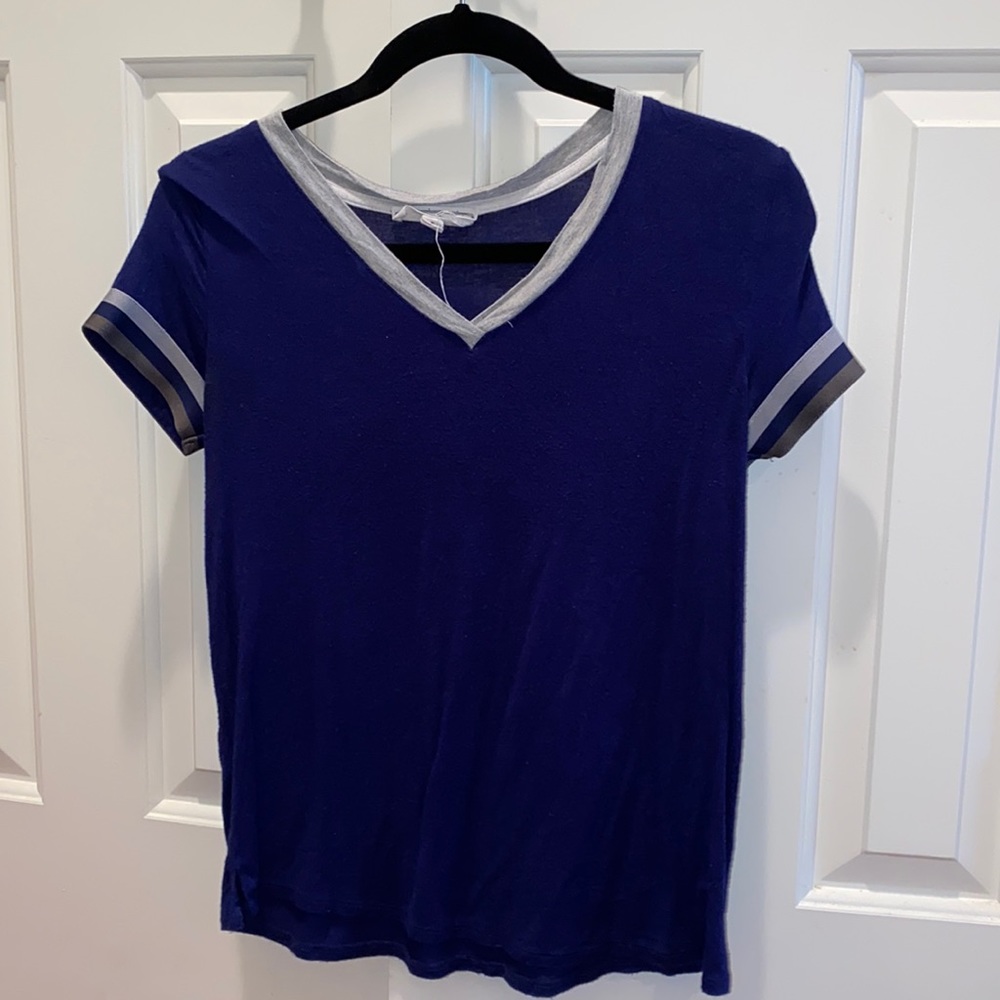 Very comfortable Blue V-Neck Tee Shirt